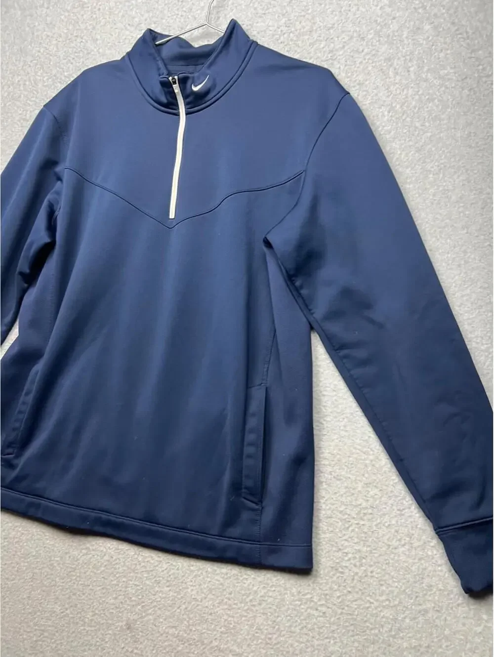 Nike Mens Golf Tour Performance Track Jacket L THERMA-FIT Navy Athletic running